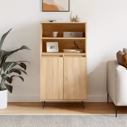 vidaXL Buffet haut Chêne sonoma 60x36x110 cm Bois d'ingénierie