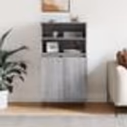vidaXL Buffet haut Sonoma gris 60x36x110 cm Bois d'ingénierie