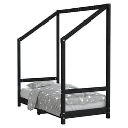 VidaXL 835708 Lit pour enfant Noir Bois