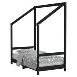 VidaXL 835711 Lit pour enfant Noir Bois