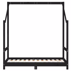 VidaXL 835711 Lit pour enfant Noir Bois - Vue supplémentaire 4