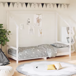 VidaXL 835713 Lit pour enfant Blanc Bois