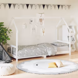 VidaXL 835716 Lit pour enfant Blanc Bois