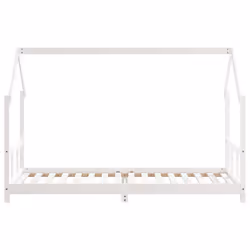 VidaXL 835719 Lit pour enfant Blanc Bois - Vue supplémentaire 4
