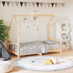 Créez la cachette ultime dans la chambre de vos enfants avec ce fantastique cadre de lit en bois pour enfants ! Matériau dura ...