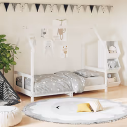 VidaXL 835725 Lit pour enfant Blanc Bois