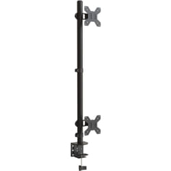 Support de moniteur double noir acier VESA 75/100 mm vidaXL