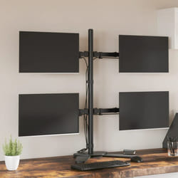 Vidaxl - Support de moniteur noir acier vesa 75/100 mm