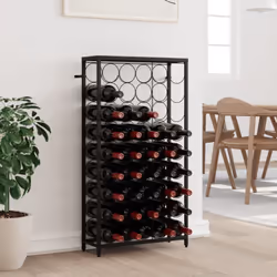Rangez, vieillissez et présentez votre vin avec style grâce à ce casier à bouteilles ! Grande capacité : ce porte-bouteilles  ...