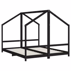 VidaXL 3200588 Lit pour enfant Noir Bois