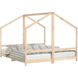 vidaXL Cadre de lit pour enfants 2x(90x200) cm bois de pin massif