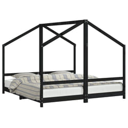 VidaXL 3200591 Lit pour enfant Noir Bois