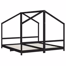 VidaXL 3200591 Lit pour enfant Noir Bois