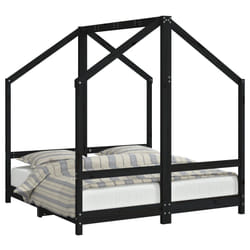 VidaXL 3200597 Lit pour enfant Noir Bois