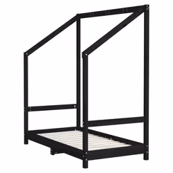 VidaXL 3200597 Lit pour enfant Noir Bois - Vue supplémentaire 4