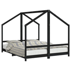 VidaXL 3200600 Lit pour enfant Noir Bois