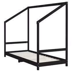 VidaXL 3200600 Lit pour enfant Noir Bois - Vue supplémentaire 4