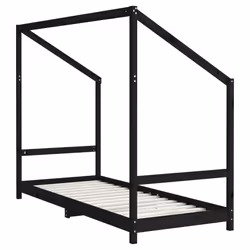 VidaXL 3200600 Lit pour enfant Noir Bois - Vue supplémentaire 7