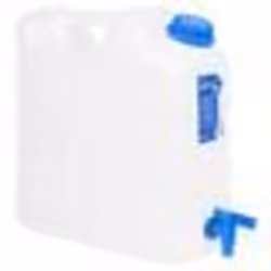 vidaXL Réservoir d'eau avec robinet transparent 15 L plastique