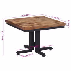 VidaXL 358516 table de cuisine et de salle à manger Forme rectangulaire - Vue supplémentaire 7