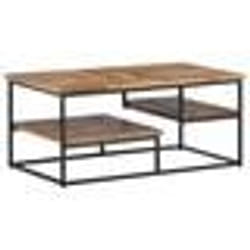 vidaXL Table basse 90x50x39 cm teck de récupération massif