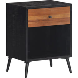 Table de chevet 40x30x50 cm bois massif de teck