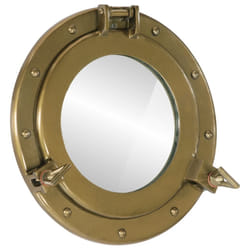 vidaXL Miroir en forme de hublot mural Ø30 cm aluminium et verre