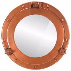vidaXL Miroir en forme de hublot mural Ø38 cm aluminium et verre