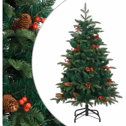 Ce bel arbre de Noël artificiel à charnières est très réaliste par sa forme et son apparence et est destiné à créer l’ambianc ...