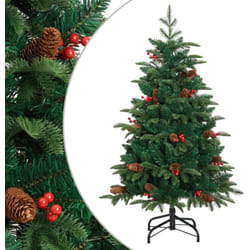 Vidaxl - Sapin de Noël artificiel avec pommes de pin et baies 150 cm