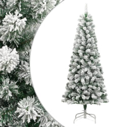 vidaXL Sapin à charnières 210 cm - Neige