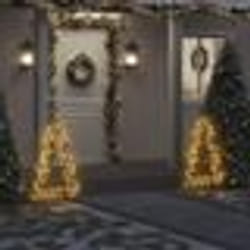 vidaXL Décoration lumineuse arbre de Noël avec piquets 115 LED 90 cm