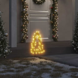 Décoration lumineuse arbre de Noël piquets 3 pcs 50 led 30 cm