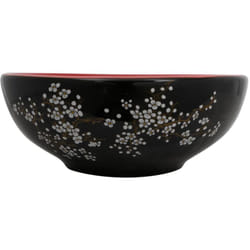 Vidaxl - Vasque à poser noir et rouge rond Φ41x14 cm céramique