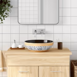 Cette vasque à poser est un supplément chic et intemporel à toute salle de bain, toilettes ou salle d'eau. Matériau durable : ...