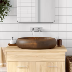 Cette vasque à poser est un supplément chic et intemporel à toute salle de bain, toilettes ou salle d'eau. Matériau durable : ...
