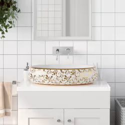 Cette vasque à poser est un supplément chic et intemporel à toute salle de bain, toilettes ou salle d'eau. Matériau durable : ...