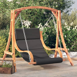 Vidaxl - Chaise balançoire avec coussin bois d'épicéa avec finition teck