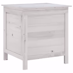 Cette boîte de rangement de jardin en bois offre suffisamment d'espace de rangement pour les coussins de meubles de jardin et ...