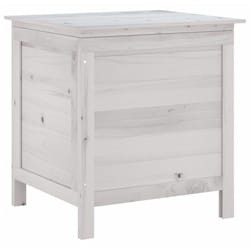 Vidaxl - Boîte de rangement de jardin blanc bois massif de sapin
