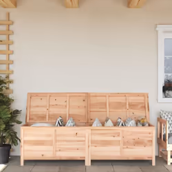 Description générale Cette boîte de rangement de jardin en bois offre un grand espace pour stocker les coussins de meubles de ...