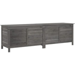 Vidaxl - Boîte de rangement de jardin anthracite bois massif de sapin