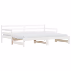 VidaXL 836148, lit sofa, Blanc, Bois de pin, 2035 mm, 975 mm, 695 mm