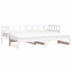 VidaXL 836208, lit sofa, Blanc, Bois de pin, 2035 mm, 860 mm, 685 mm