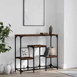 Vidaxl - Table console chêne fumé 89,5x28x76 cm bois d'ingénierie
