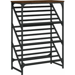 Étagère à chaussures chêne marron 60x30x85 cm bois d'ingénierie vidaXL