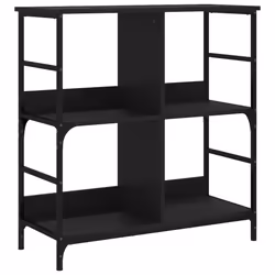 VidaXL 835249, Noir, Acier, Bois, 785 mm, 330 mm, 1175 mm
