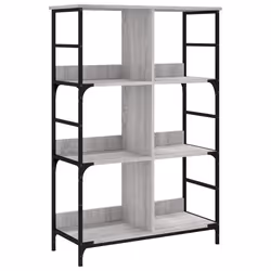 VidaXL 835252, Gris, Chêne, Acier, Bois, 785 mm, 330 mm, 1175 mm