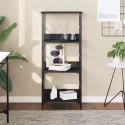 Crée un espace de rangement supplémentaire dans votre maison ou bureau avec cette bibliothèque ! Matériau durable : la biblio ...