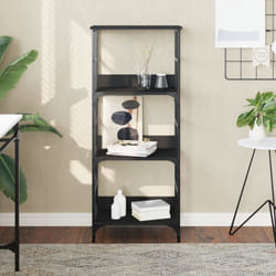 Vidaxl - Bibliothèque noir 50x33x117,5 cm bois d'ingénierie